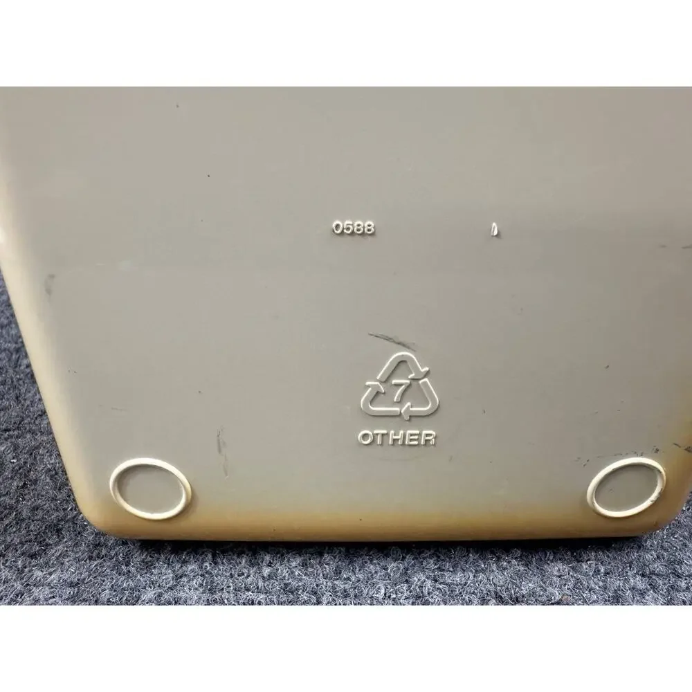 Plastic Tissue Box Cover Beige Rectangular Used Cleaning Required